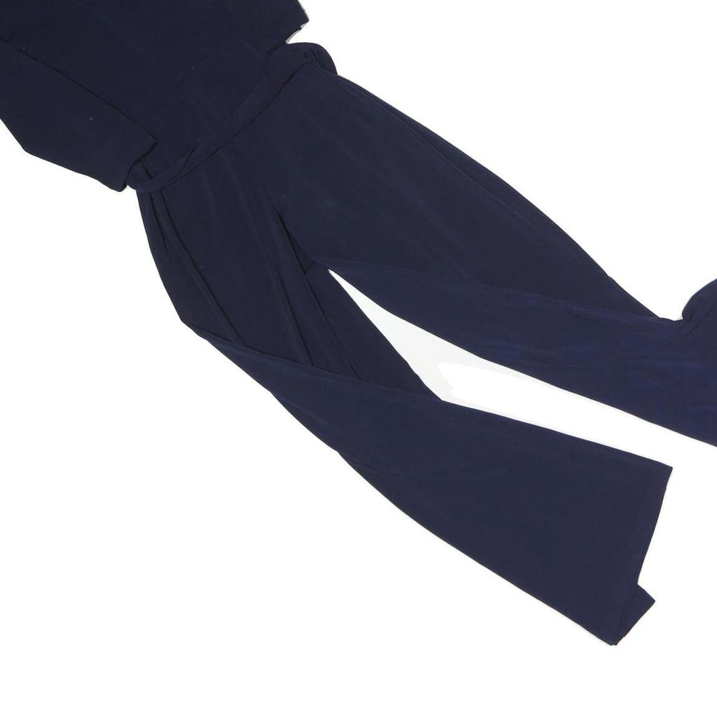 LAUREN RALPH LAUREN Womens Navy Playsuit Polyester XS Belted Elegant