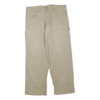 CARHARTT Mens Cotton Blend Beige Regular Fit Straight Leg Trousers W38 L30