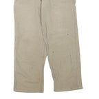 CARHARTT Mens Cotton Blend Beige Regular Fit Straight Leg Trousers W38 L30