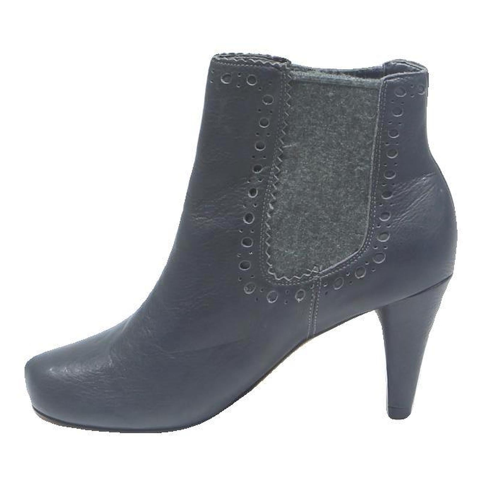 CLARKS Womens Chelsea Boots Leather Black UK 5.5 Stylish Comfortable Elegant