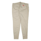 DICKIES Womens Slim Beige Cotton Blend Slim Tapered Trousers W37 L30 Workwear