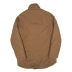 Womens Brown Polyester Blend Plain Zip Jacket S Casual Outdoor Warm