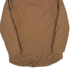 Womens Brown Polyester Blend Plain Zip Jacket S Casual Outdoor Warm