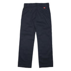 DICKIES Womens Polyester Blend Navy Regular Fit Straight Trousers W32 L32