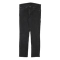 LEVI'S Mens Black Regular Fit Straight Denim Jeans W31 L29 Zip Cotton Blend