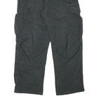 CARHARTT Mens Cotton Blend Black Relaxed Cargo Trousers W33 L29 Workwear Utility