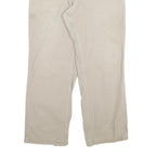 CARHARTT Mens Cotton Blend Beige Relaxed Straight Trousers W33 L30 Workwear