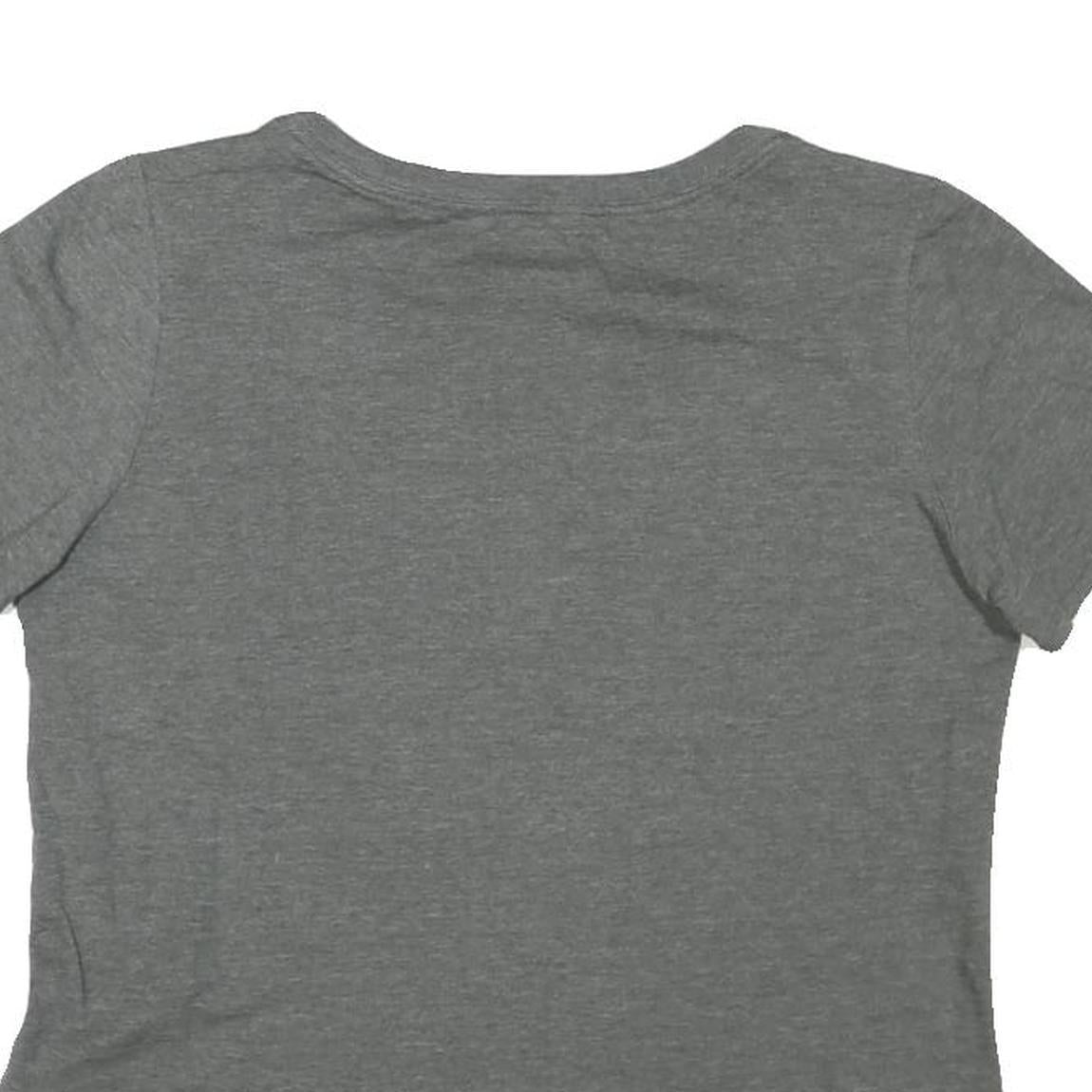 NIKE Womens Grey Pink Graphic T-Shirt M Short Sleeve Crew Neck Casual