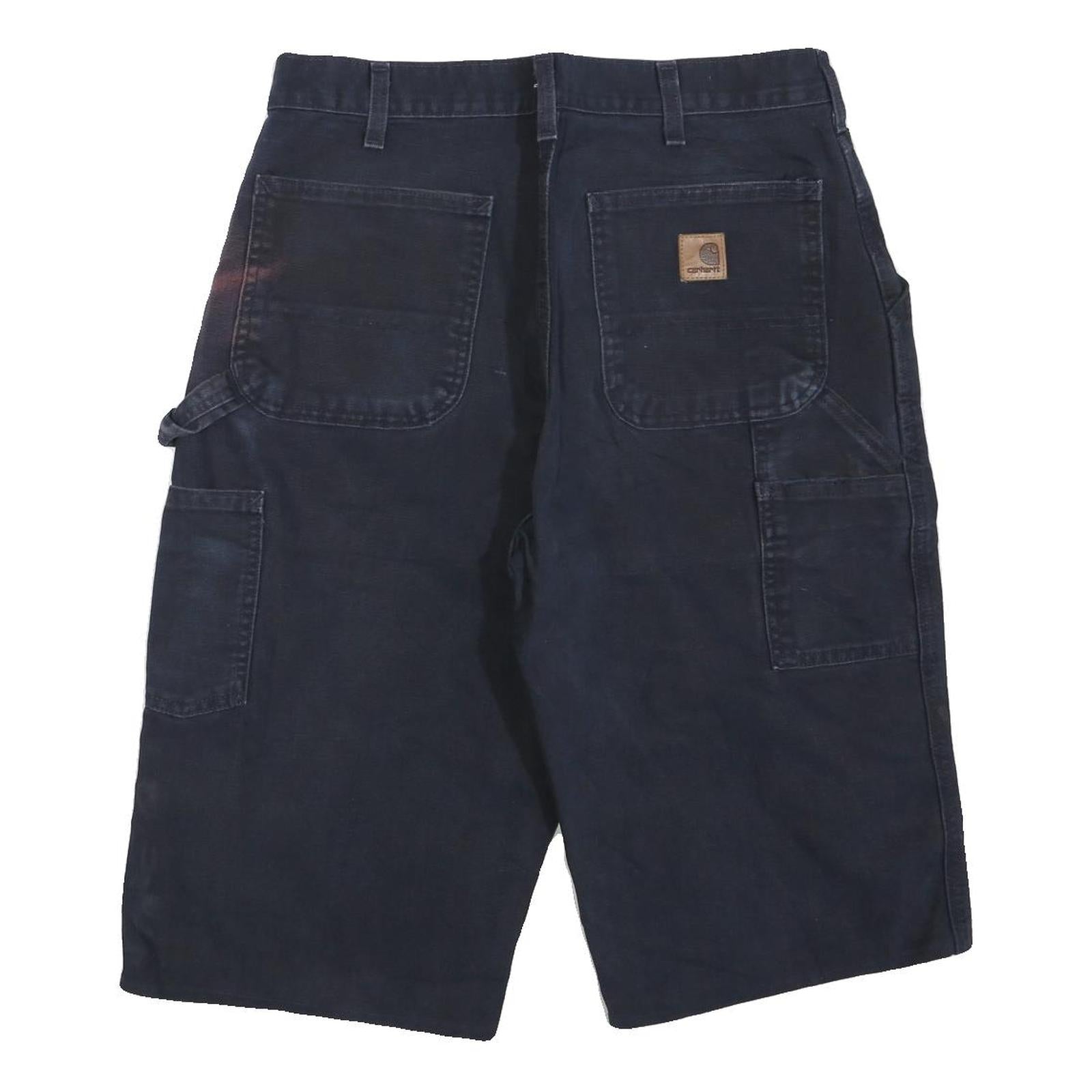 CARHARTT Mens Shorts Blue Casual M W32 Workwear Utility Pockets Durable Cotton