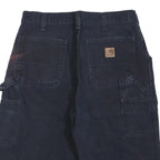 CARHARTT Mens Shorts Blue Casual M W32 Workwear Utility Pockets Durable Cotton