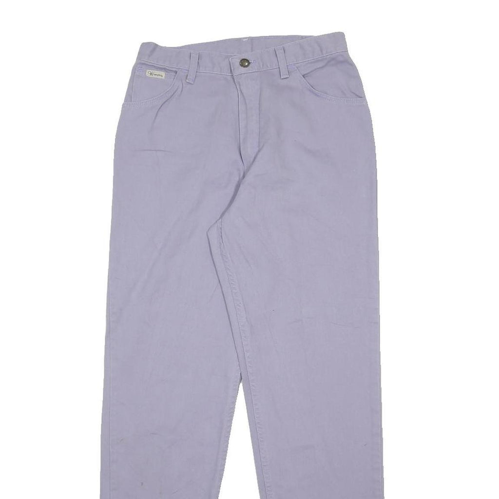 WRANGLER Womens Lilac Regular Fit Straight Leg Denim Jeans W28 L32 Cotton Zip