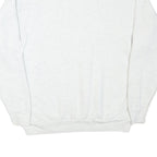 ONITA Womens White Cotton Blend Crew Neck XL Floral Birds Sweatshirt Pullover