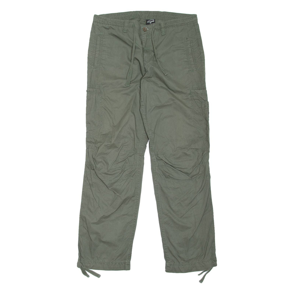ARTIME Womens Trousers Green Regular Straight W34 L32