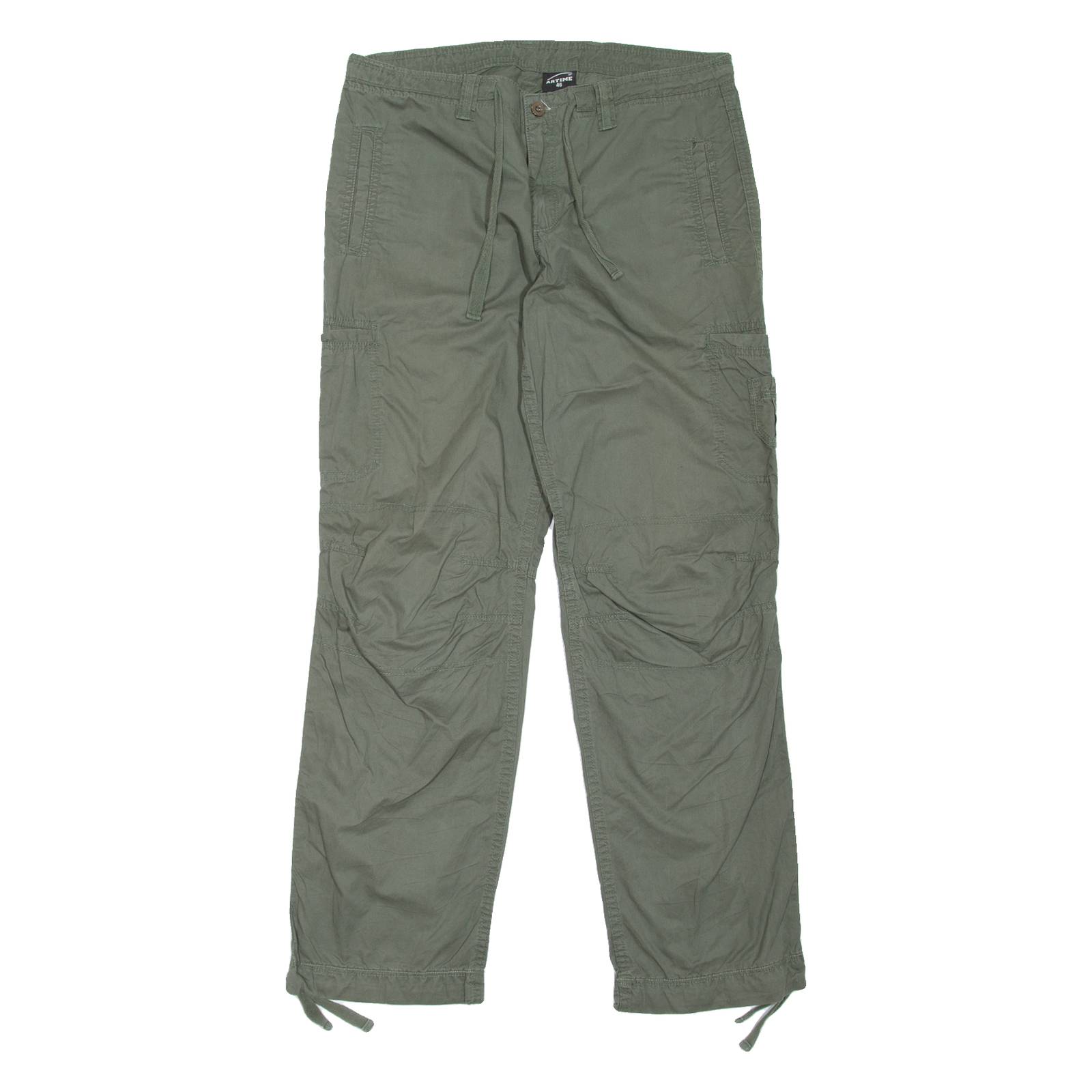 ARTIME Womens Trousers Green Regular Straight W34 L32
