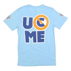 WWE Mens Blue Never Give Up Graphic T-Shirt S Short Sleeve Crew Neck Wrestling