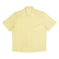 Womens Plain Shirt Yellow 90s M