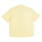 Womens Plain Shirt Yellow 90s M