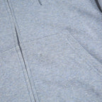 ADIDAS Womens Blue Hoodie Full Zip L Cotton Blend Casual Sports Sweatshirt