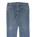 CARHARTT Mens Regular Fit Blue Denim Jeans Zip W38 L30 Classic Cotton Blend