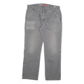 DICKIES Mens Regular Fit Grey Denim Jeans W34 L30 Workwear Zip Closure