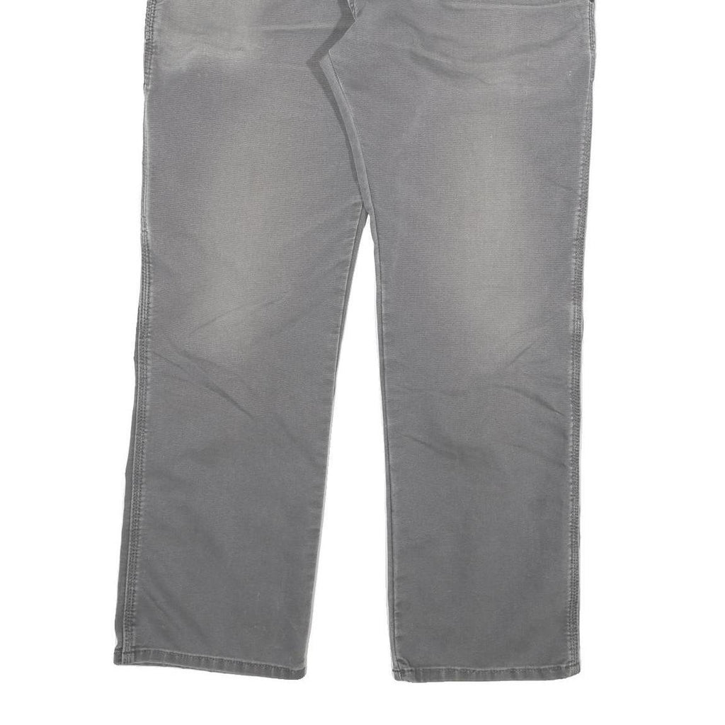 DICKIES Mens Regular Fit Grey Denim Jeans W34 L30 Workwear Zip Closure