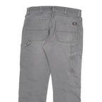 DICKIES Mens Regular Fit Grey Denim Jeans W34 L30 Workwear Zip Closure