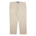 DICKIES Mens Regular Fit Beige Cotton Blend Trousers W36 L26 Workwear Classic