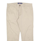 DICKIES Mens Regular Fit Beige Cotton Blend Trousers W36 L26 Workwear Classic