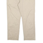DICKIES Mens Regular Fit Beige Cotton Blend Trousers W36 L26 Workwear Classic