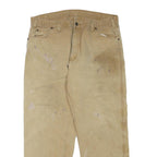 DICKIES Mens Jeans Beige Regular Straight Denim W38 L30 Workwear Durable