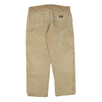 DICKIES Mens Jeans Beige Regular Straight Denim W38 L30 Workwear Durable