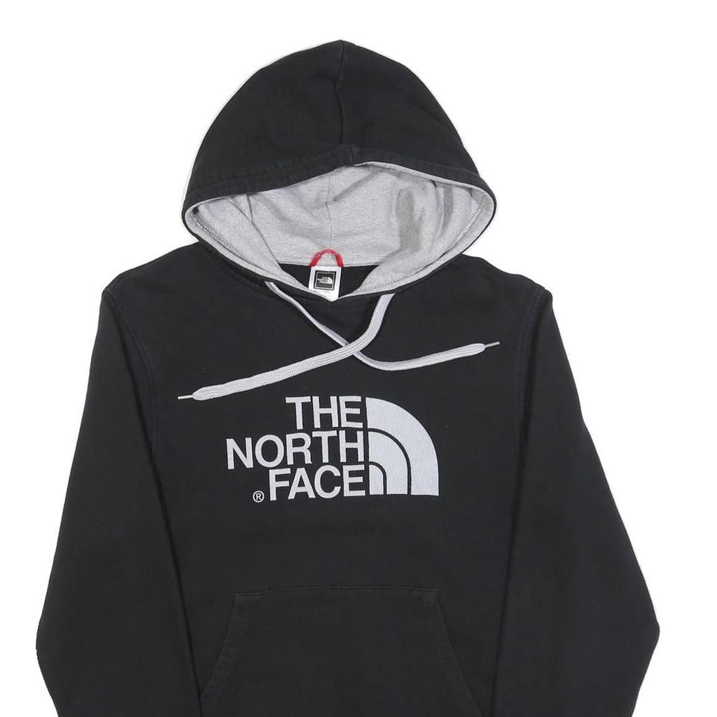 THE NORTH FACE Mens Black Hoodie XS Cotton Blend Pullover Logo Sweatshirt