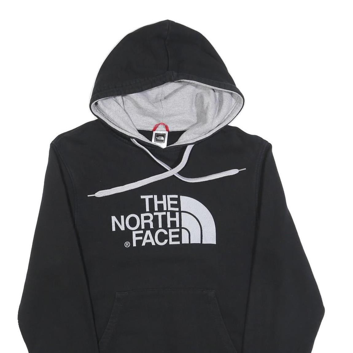 THE NORTH FACE Mens Black Hoodie XS Cotton Blend Pullover Logo Sweatshirt