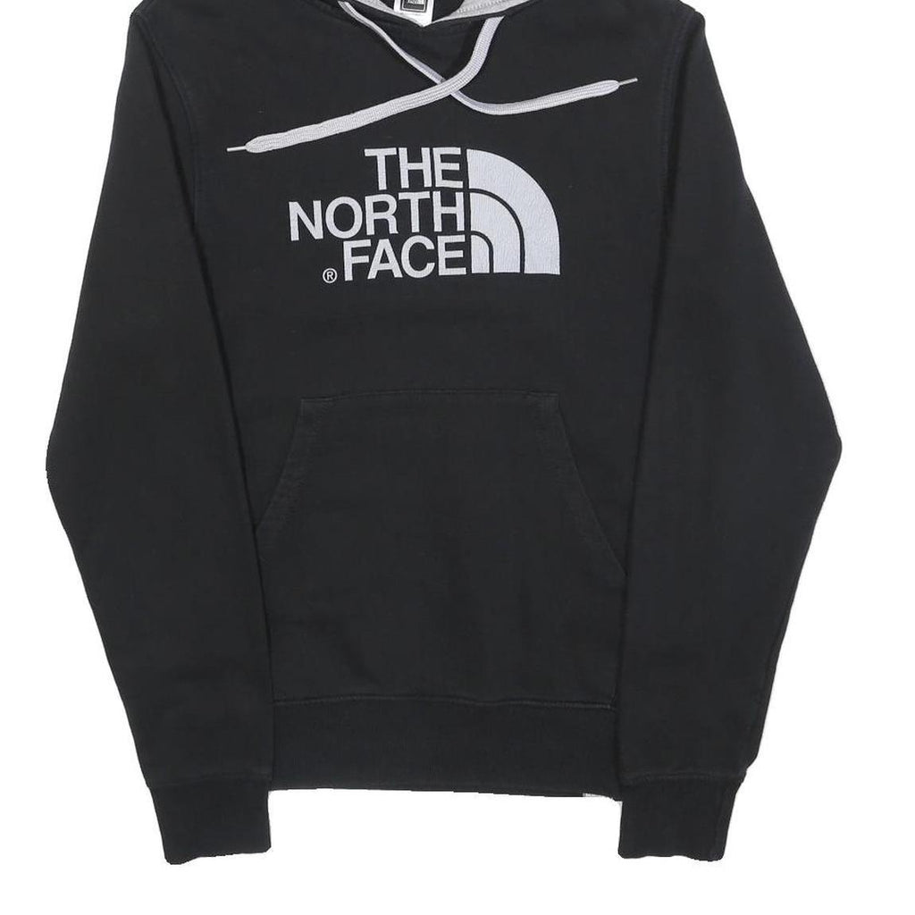 THE NORTH FACE Mens Black Hoodie XS Cotton Blend Pullover Logo Sweatshirt