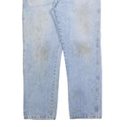 CARHARTT Mens Regular Fit Light Blue Denim Jeans W36 L30 Zip Cotton Blend