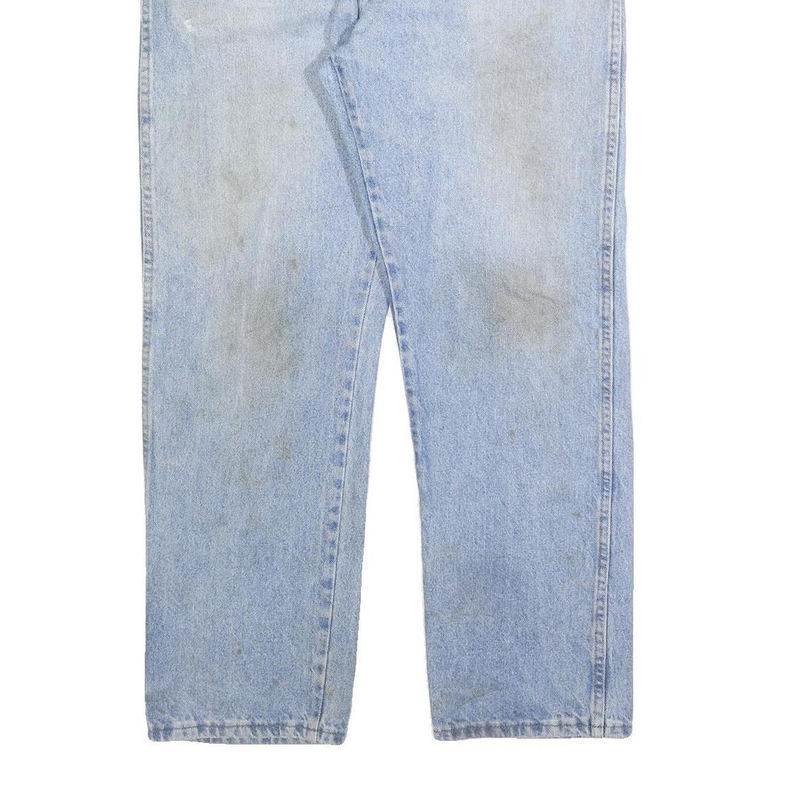 CARHARTT Mens Regular Fit Light Blue Denim Jeans W36 L30 Zip Cotton Blend