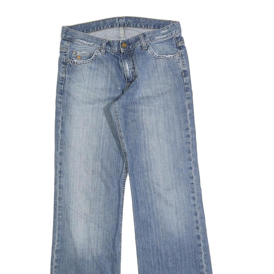 CARHARTT Womens Jeans Blue Regular Straight Denim Medium W34 L34 Casual Wear