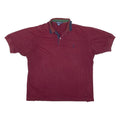 NAUTICA Mens Polo Shirt Maroon L