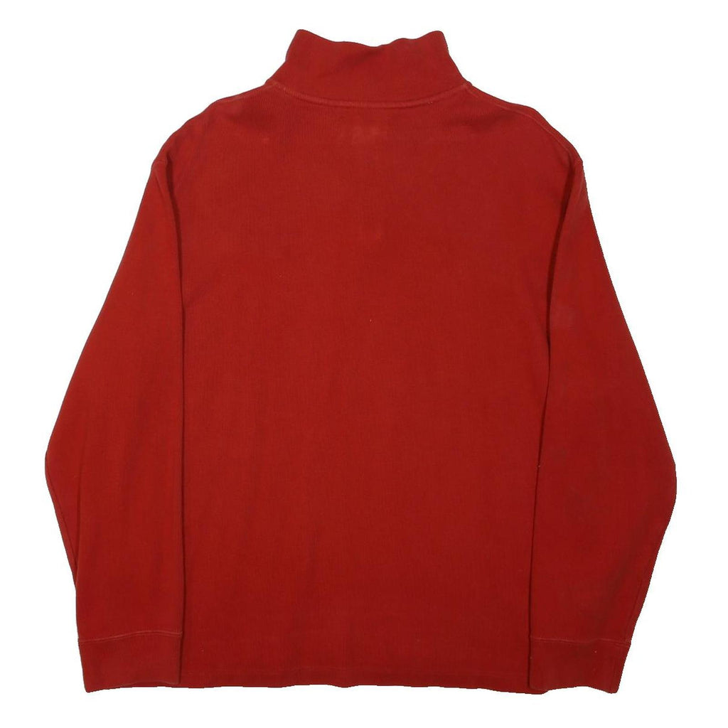 POLO RALPH LAUREN Mens Red Pullover Plain Crew Neck Basic Knit XL Classic Cotton
