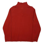POLO RALPH LAUREN Mens Red Pullover Plain Crew Neck Basic Knit XL Classic Cotton