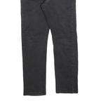 LEVI'S 502 Mens Black Regular Denim Dark W30 L27 Zip Jeans Stylish Comfort
