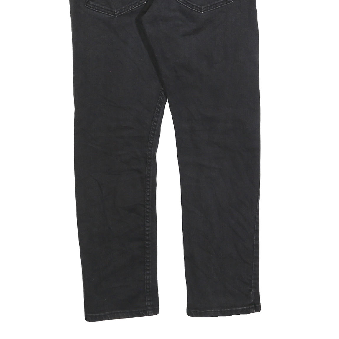 LEVI'S 502 Mens Black Regular Denim Dark W30 L27 Zip Jeans Stylish Comfort