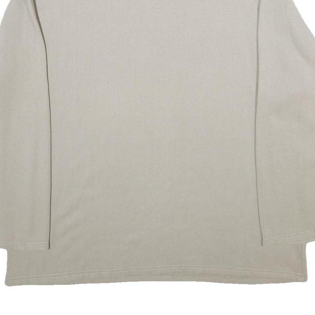 TRAILER Mens Beige Xl Roll Neck Cotton Blend Sweatshirt Pullover
