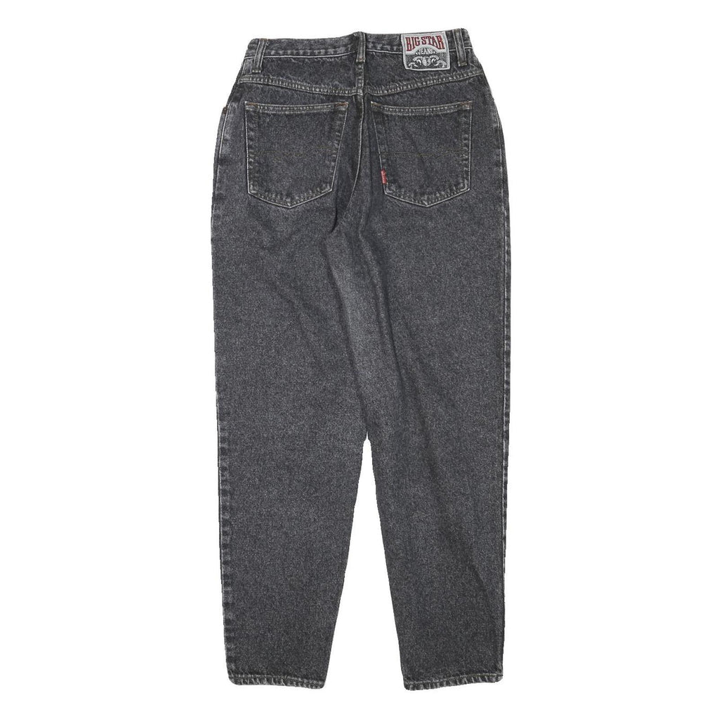 BIG STAR Womens Jeans Black Relaxed Straight Denim Medium W26 L28 Vintage Casual