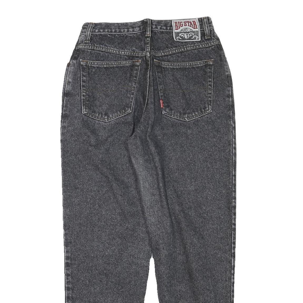 BIG STAR Womens Jeans Black Relaxed Straight Denim Medium W26 L28 Vintage Casual