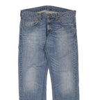 CARHARTT Mens Regular Fit Blue Denim Jeans W38 L32 Zip Cotton Blend Workwear