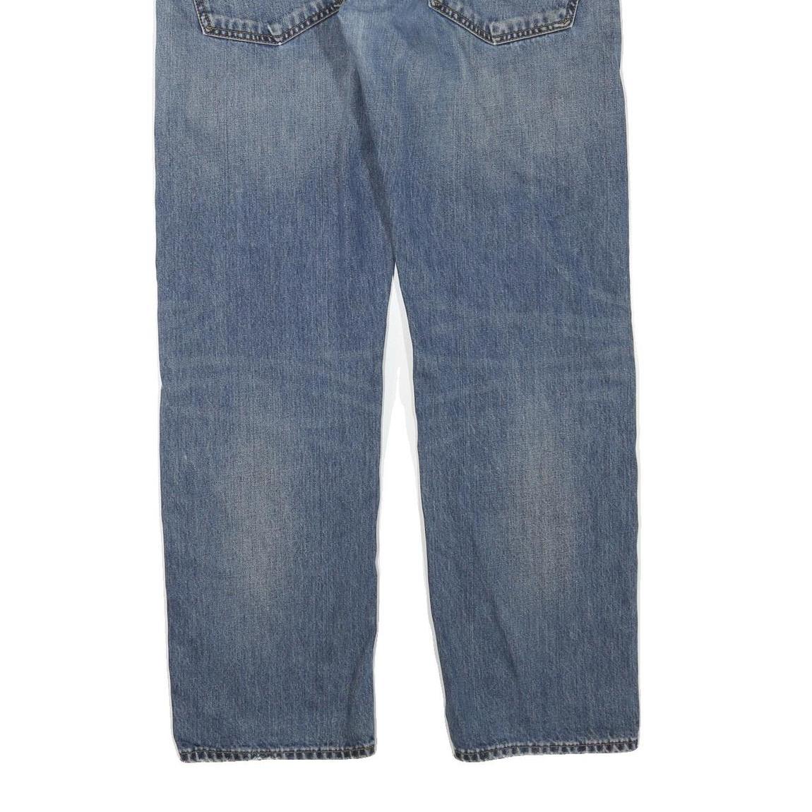 CARHARTT Mens Regular Fit Blue Denim Jeans W38 L32 Zip Cotton Blend Workwear