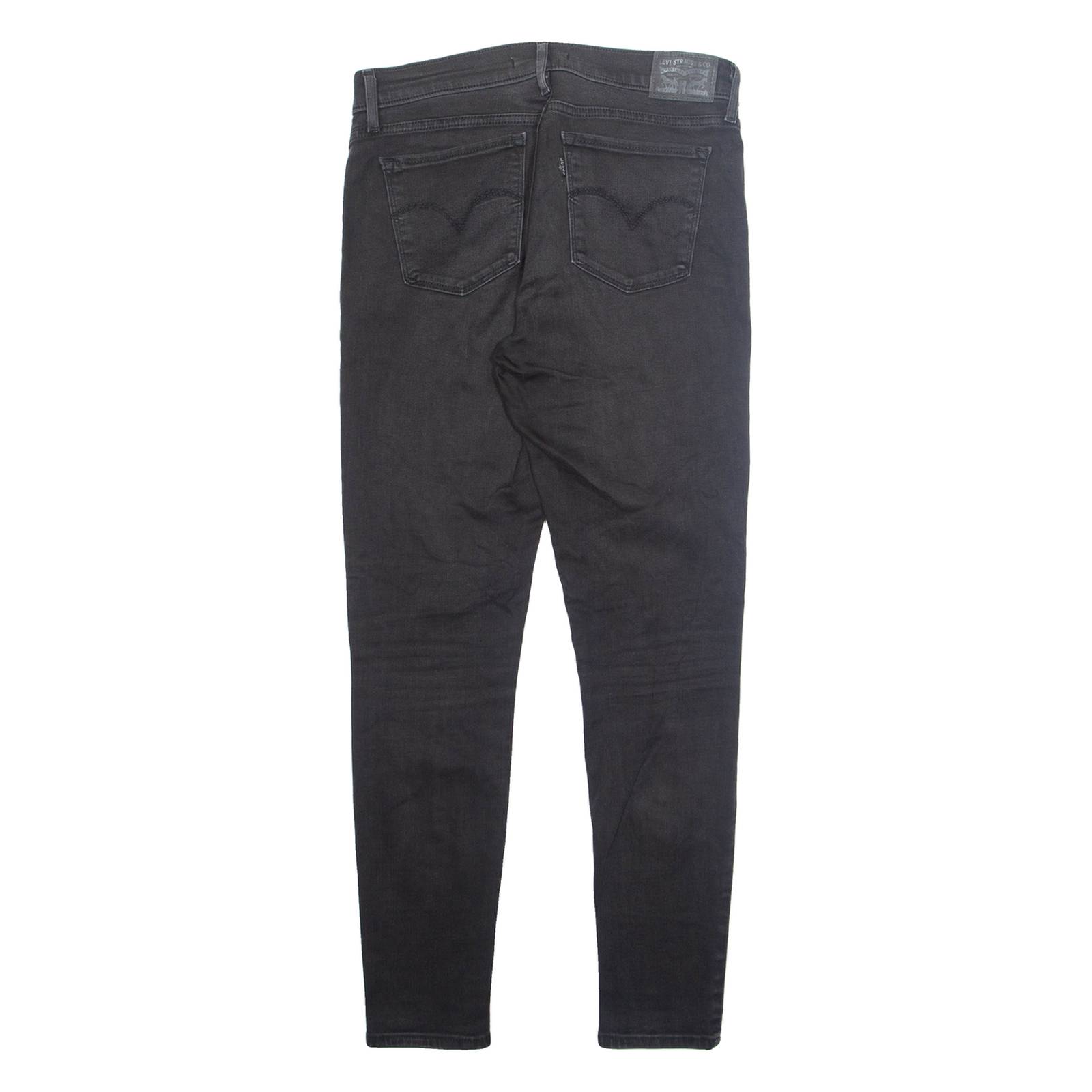 LEVI'S Womens Jeans Black Regular Skinny W29 L30