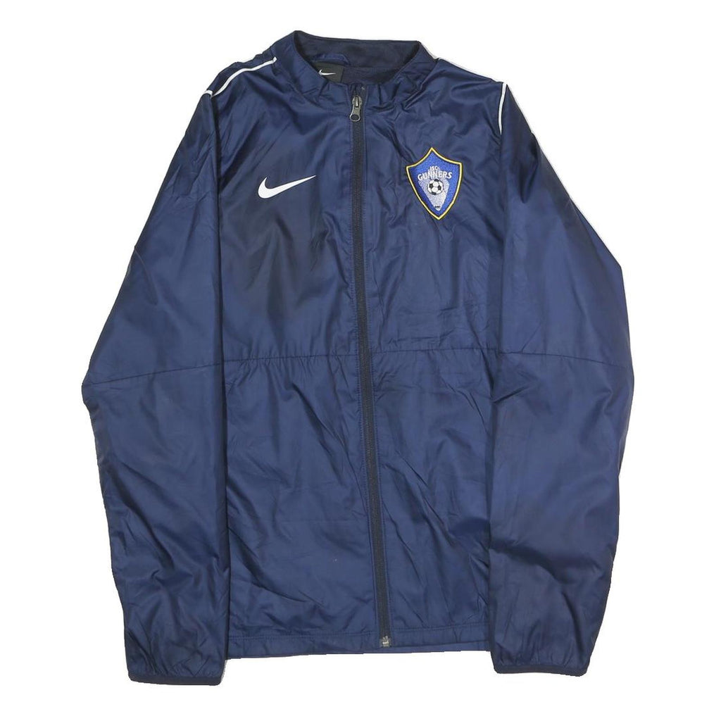 NIKE Mens Navy Blue Jacket XL Polyester Plain Zip Sportswear