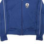 ADIDAS Womens Blue Track Jacket XS Polyester Blend Zip Plain Sports Casual